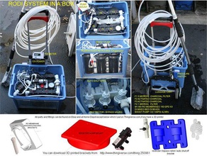 rodi h2o system brackets other filtration portable reverse osmosis water 3d print model - Mito3D