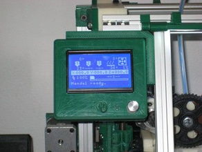 ao-10x bracket pablogils full graphic lcd case 3d printer parts ao-100 ao-101 lulzbot mendelmax 3d print model - Mito3D