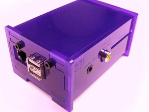 raspberry pi recinto equipo el acrílico cuadro contenedor la electrónica titular láser lasercut cortadora monte útil 3d print model - Mito3D