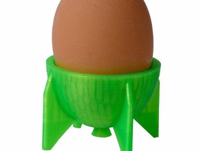 egg cup rocket household 3d print model - Mito3D