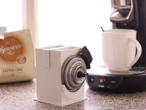 coffeepad trashcan senseo kitchen dining holder koffiepads mess prevent 3d print model - Mito3D