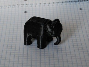 elephant animals 3d blender toy 3d print model - Mito3D