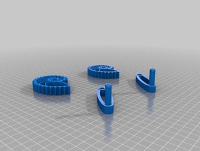 la grasa nautilus engranaje mecánica juguetes 3d print model - Mito3D