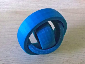 rotação de anéis brinquedo mecânico brinquedos não requer montagem tinkercad 3d print model - Mito3D