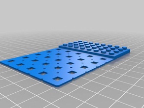 vex 5x5 platelego 4x8 Platte vex-lego-Konverter in der Robotik fll 3d print model - Mito3D