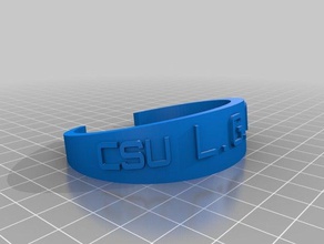 csu-fsu-lg Armbänder angepasst 3d print model - Mito3D