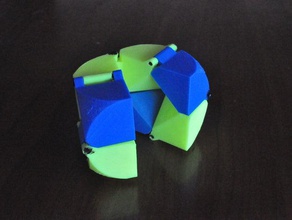 dauerhafter Falten-cube-hinge-pins Rätsel customizer emmett scad 3d print model - Mito3D