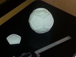 dodecaball matematik sanat platonik katı küre 3d print model - Mito3D