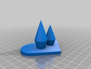 crystals heart 3d printing 3d print model - Mito3D