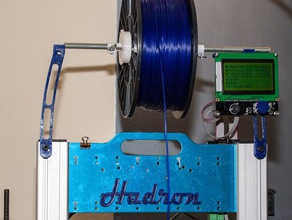 ver 2 hadron vertical filament holder 3d printer accessories 3d print model - Mito3D