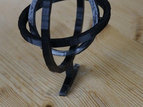 gyro anillo cosa interactivo arte 3d print model - Mito3D
