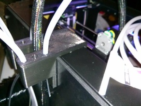 remix replicator 2 filament tüp tutucu besleyici çift namlu ortalanmış 3d yazıcı aksesuarlar 3d print model - Mito3D