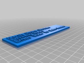 north shore Zoll-Bearbeitung von Raum-Zeichen andere angepasst 3d print model - Mito3D