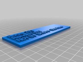 la orilla norte de aduana representación en signo otros personalizado 3d print model - Mito3D