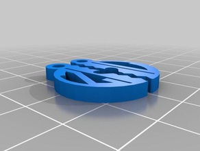 my customized half heart monogram pendant jewelry 3d print model - Mito3D