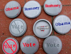 political buttons signs logos openscad 3d print model - Mito3D