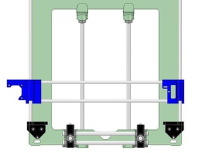 prusa i3 axis x-carrage x-idler bearing stops 3d printer parts iprintin3d iprintin3dcouk rework reprap spool holder 3d print model - Mito3D