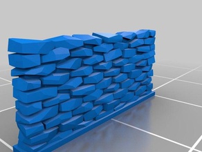 mi personalizados 7x10 muro de piedra props 3d print model - Mito3D