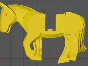 lego horse 6 types minor changes toys games 3d print model - Mito3D
