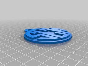 montañas de santa cruz monograma colgante la joyería personalizado 3d print model - Mito3D