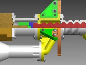 modular moineau extruder 3d printer extruders paste printhead screw 3d print model - Mito3D