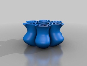 multi-vase 1 andere 3d print model - Mito3D