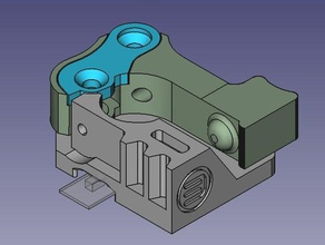 spring-loaded replicator 1 drive block remix 3d printer extruders 3d print model - Mito3D