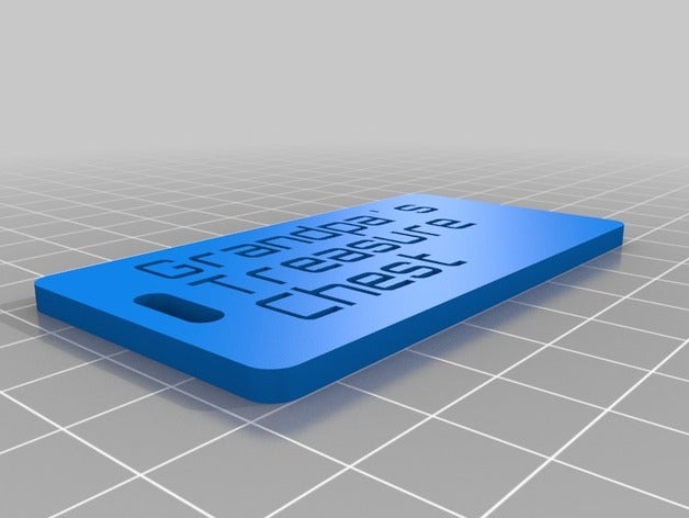 meine angepasste customizer-version des Gepäck-label Organisation 3D print model - Mito3D