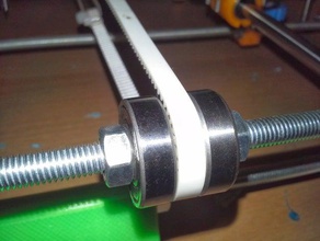 simple pulley belt t25 3d printer parts 3d print model - Mito3D