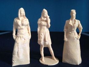 124 comic con scans people 1to24scale 3d scan female figure figurine woman women 3d print model - Mito3D