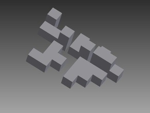 incroyablement dur puzzle cube puzzles 3d print model - Mito3D