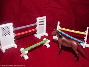 toy horse jumps playsets 3d print model - Mito3D