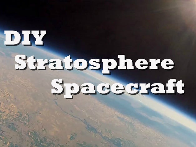 diy stratosphere spacecraft- high altitude balloon project arduino data logger gopro space exploration weather 3D print model - Mito3D