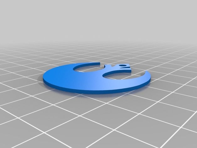 ribelle simbolo orecchino gli orecchini stella star wars 3D print model - Mito3D