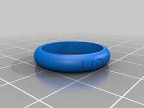 meu personalizados anel de banda script criação tamanhos eua personalizador sistemas anéis 3d print model - Mito3D