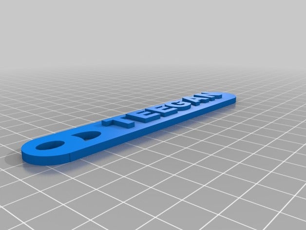 teegan llavero 3d impresión 3D print model - Mito3D
