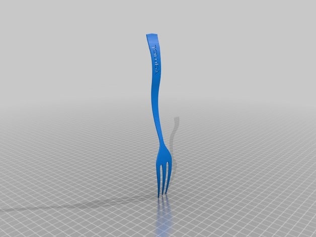 forchetta personalizzata jampy forcella cucina pranzo 3D print model - Mito3D
