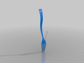 forchetta personalizzata jampy fork kitchen dining 3d print model - Mito3D