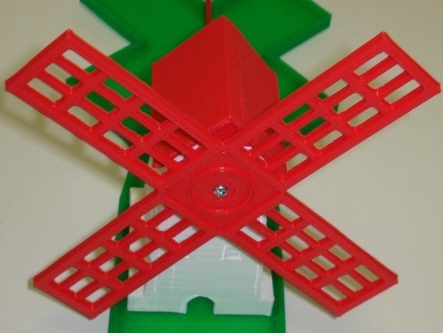 alternative energy windmill battery powered diy 3d printed golf wind mill power 3D print model - Mito3D