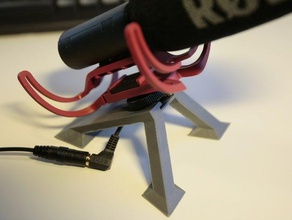 sıcak ayakkabı mikrofonu bağlayın ses dslr mikrofon masa ayağı 3d print model - Mito3D