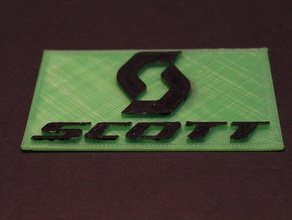 scott spor logosu işaretler logoları 3d print model - Mito3D