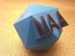 maa icosahedron other 3dhubs math 3d print model - Mito3D