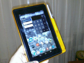 kindle fire gen1 caso caneta titular tablet pla produtividade ultimaker 3d print model - Mito3D