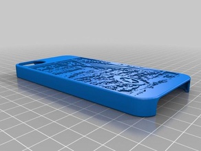 copia iphone 5 cover personalizzabile 3d stampa 3d print model - Mito3D