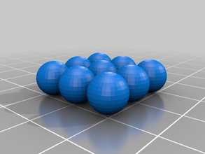 9 Rangebälle - Spielzeug Spiel Zubehör golf-in-Miniatur 3d print model - Mito3D