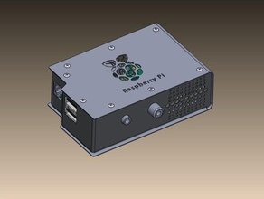 rapsberry pi caja de metal equipo cnc el láser corte 3d print model - Mito3D