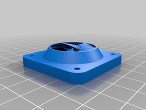 meine angepasste parametrische Goldenen Spirale fan duct v01 3d Drucker Zubehör 3d print model - Mito3D