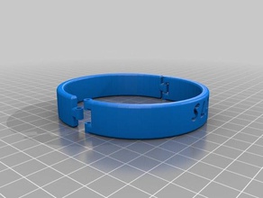 mon personnalisés poignets col bracelets 3d print model - Mito3D