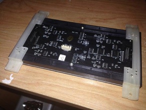 soporte de adafruit medio 16x32 rgb led la matriz panel electrónica 3d print model - Mito3D