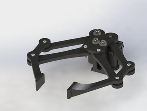 dynapincer robotics arbotix dynamixel gripper parallel mechanism robotic 3d print model - Mito3D
